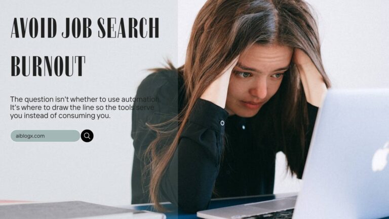 Avoid Job Search Burnout